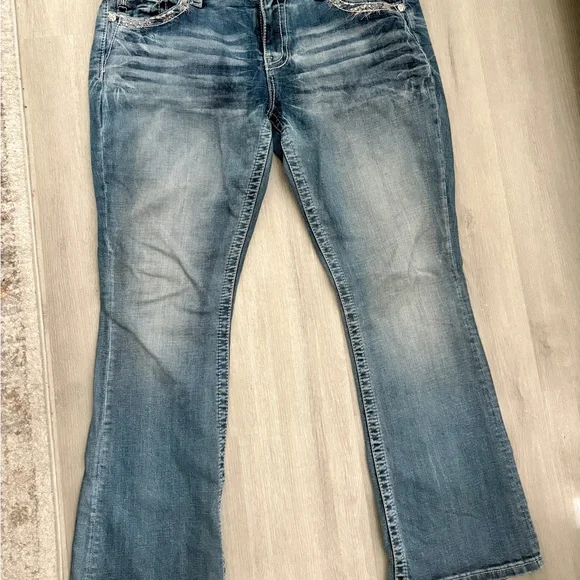 Miss Me mid rise easy boot Jeans 33x32 - Picture 5 of 6